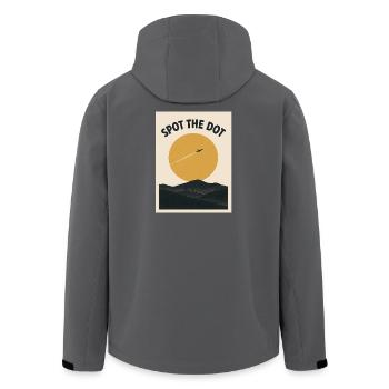 Den Punkt erwischt | Plane Spotter Humor - Recycelte Männer Softshell-Jacke von Stanley/Stella - Anthrazit - Hinten - AI Model Male 185 light (185cm)