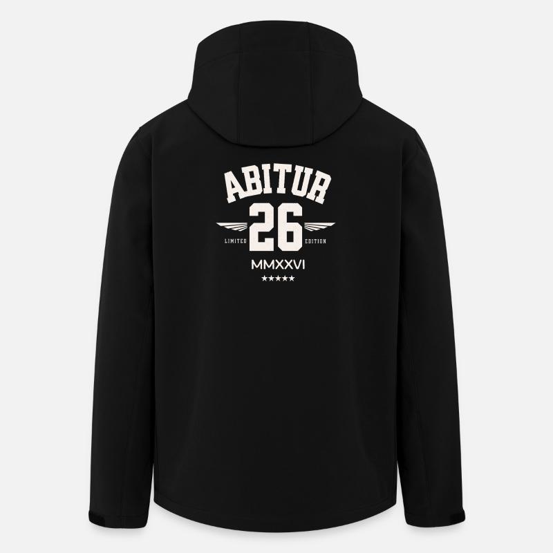 Abitur 26 Varsity Stil - Recycelte Männer Softshell-Jacke von Stanley/Stella - Schwarz