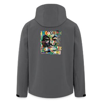 Incognito Mode - Recycelte Männer Softshell-Jacke von Stanley/Stella - Schwarz - Hinten - AI Model Male 185 light (185cm)
