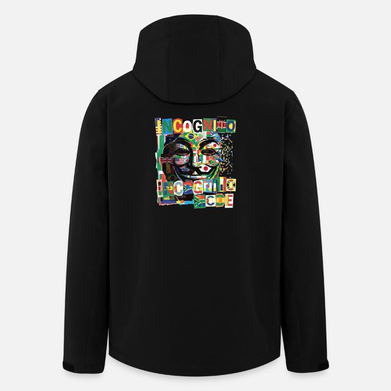 Mode incognito - Veste softshell homme en polyester recyclé Stanley/Stella - noir