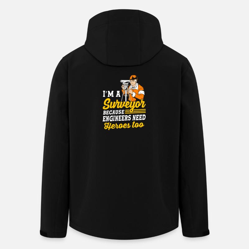 Géomètre - Veste softshell homme en polyester recyclé Stanley/Stella - noir