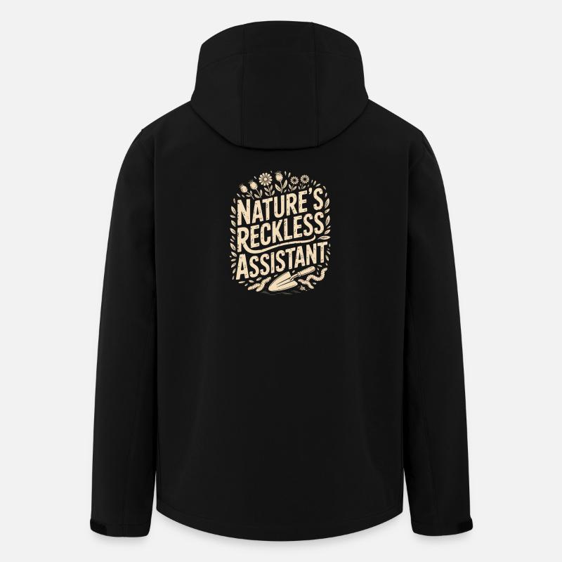 Nature's Reckless Assistant - Men’s Recycled Softshell Jacket by Stanley/Stella - black