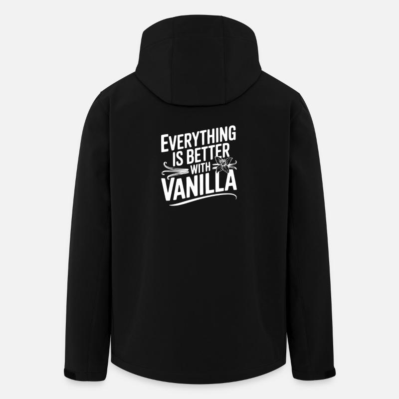 Everything Is Better with Vanilla - Men’s Recycled Softshell Jacket by Stanley/Stella - black