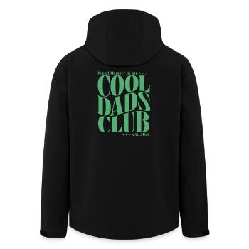 Club des papas cool - Cadeau pour futurs papas 2026 - Veste softshell homme en polyester recyclé Stanley/Stella - noir - Dos - AI Model Male 185 light (185cm)