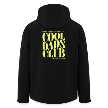 Club des papas cool - Cadeau pour futurs papas 2026 - Veste softshell homme en polyester recyclé Stanley/Stella - noir - Dos - AI Model Male 185 light (185cm)