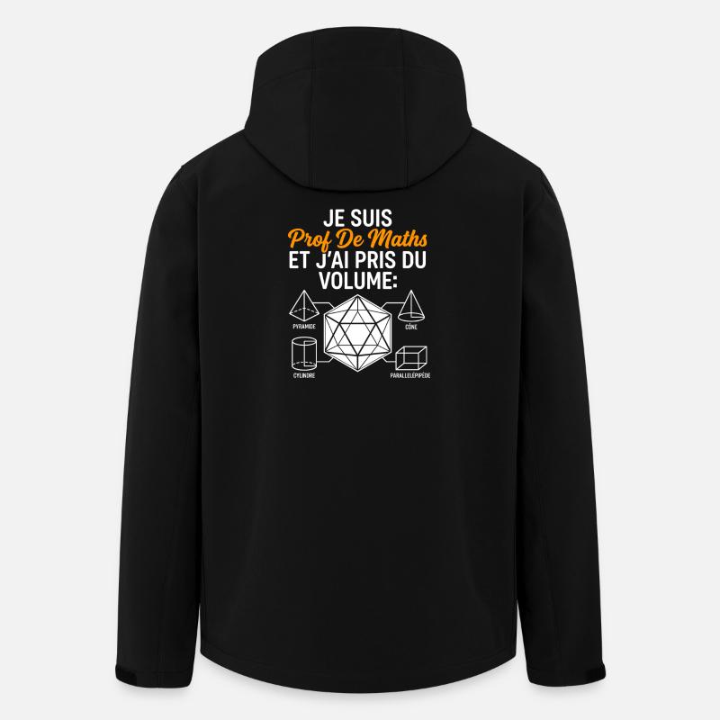 Prof de Maths Volume Humour - Veste softshell homme en polyester recyclé Stanley/Stella - noir