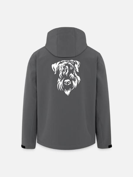 Cesky Terrier Kopf "Black Edition" - Recycelte Männer Softshell-Jacke von Stanley/Stella - Schwarz