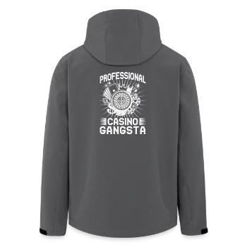 Joueur de casino Gangsta Professionnel Casino - Veste softshell homme en polyester recyclé Stanley/Stella - noir - Dos - AI Model Male 185 light (185cm)