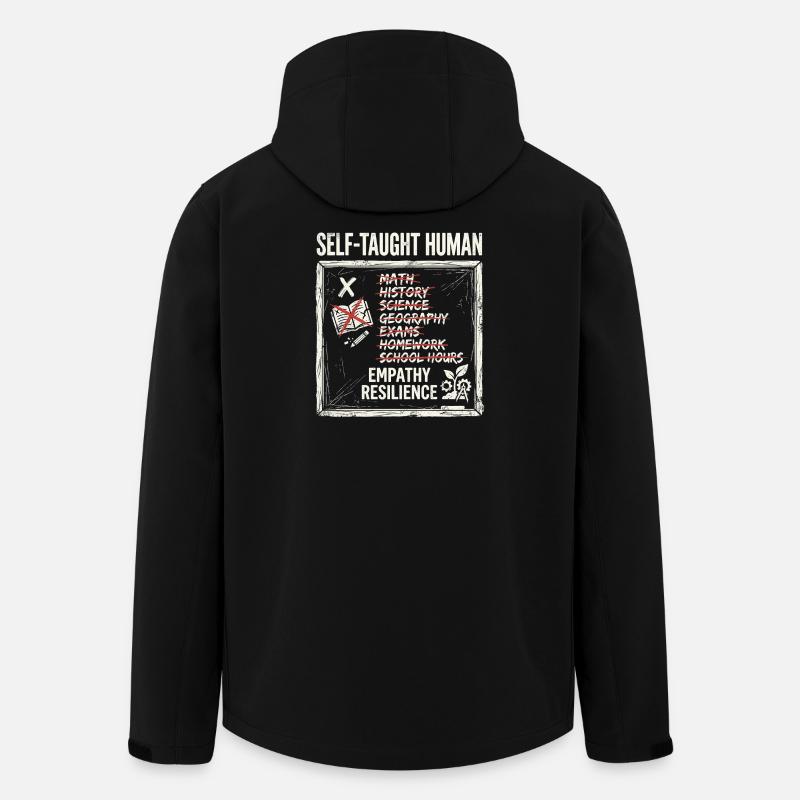 Self Taught Human - Recycelte Männer Softshell-Jacke von Stanley/Stella - Schwarz