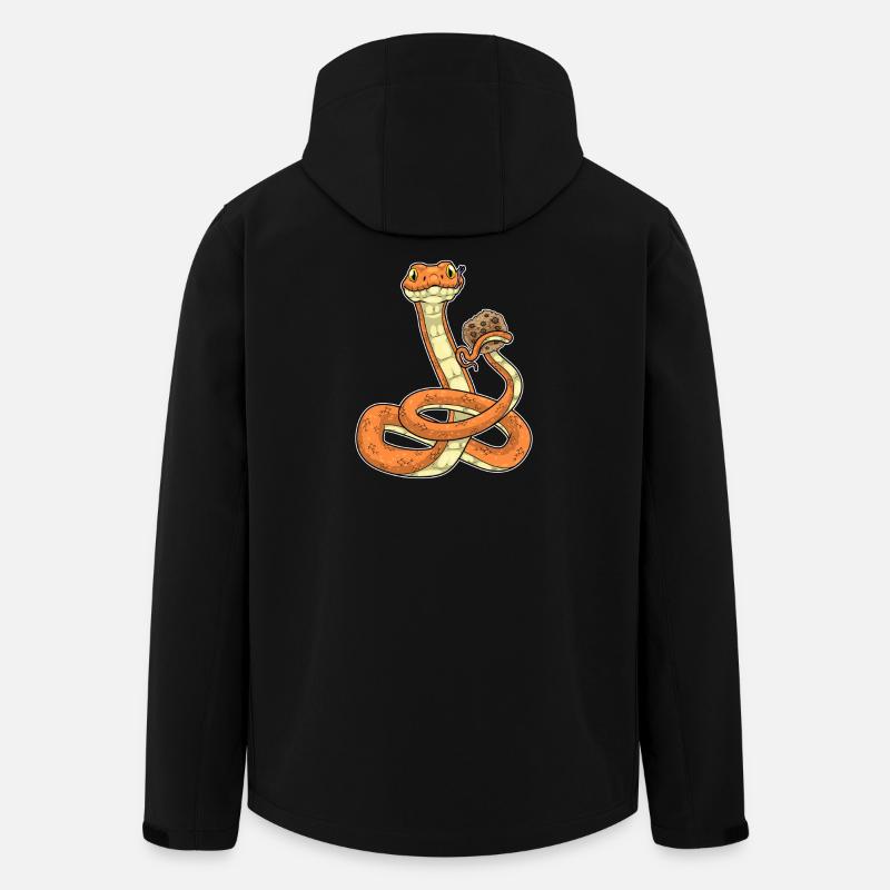 Snake Cookie - Men’s Recycled Softshell Jacket by Stanley/Stella - black