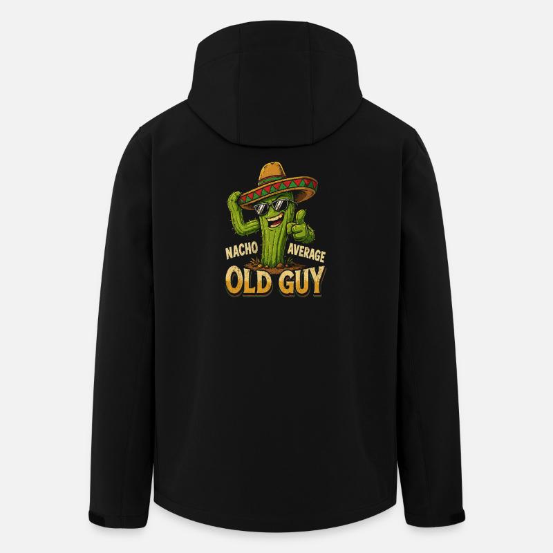 NichtDurchschnittlicher Kaktus Old Guy - Recycelte Männer Softshell-Jacke von Stanley/Stella - Schwarz