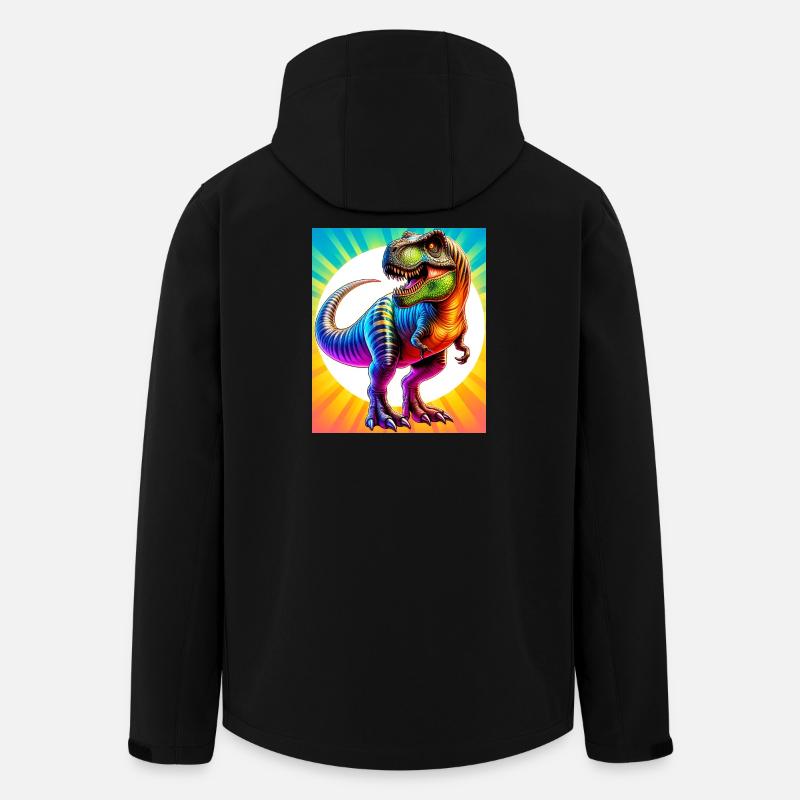 dinosaur - Men’s Recycled Softshell Jacket by Stanley/Stella - black