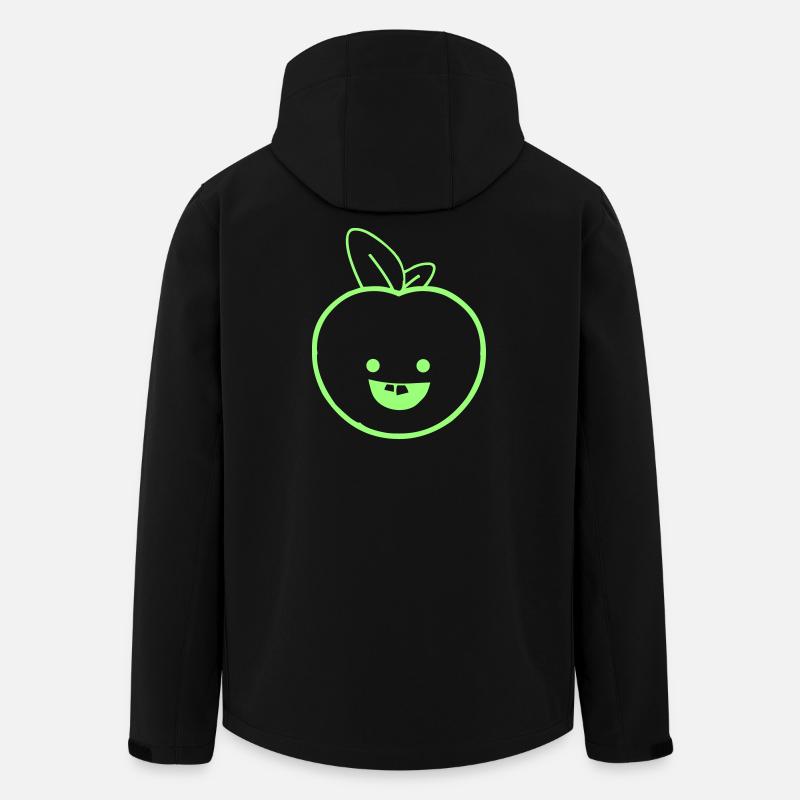 Lime Apfel Lächeln - Recycelte Männer Softshell-Jacke von Stanley/Stella - Schwarz