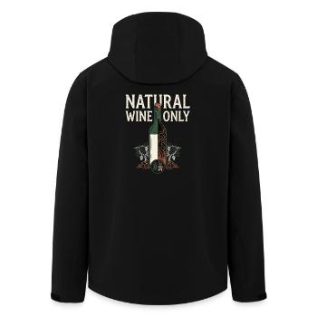 Vin naturel uniquement - Veste softshell homme en polyester recyclé Stanley/Stella - noir - Dos - AI Model Male 185 light (185cm)