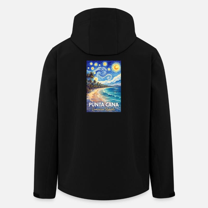 Punta Cana Dominican Republic  - Recycelte Männer Softshell-Jacke von Stanley/Stella - Schwarz
