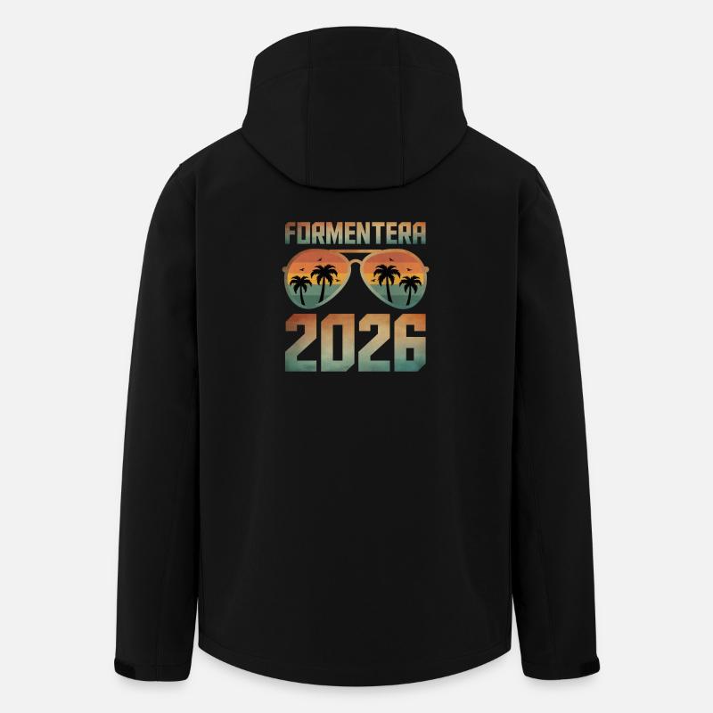 Formentera 2026 - Men’s Recycled Softshell Jacket by Stanley/Stella - black