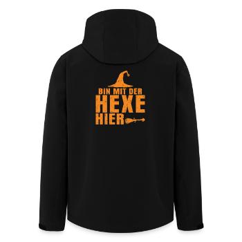 Je suis ici avec la sorcière - Veste softshell homme en polyester recyclé Stanley/Stella - noir - Dos - AI Model Male 185 light (185cm)