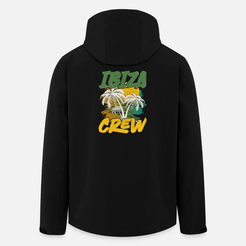 Ibiza Crew - Recycelte Männer Softshell-Jacke von Stanley/Stella - Schwarz
