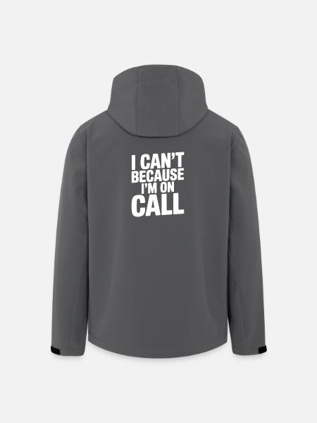 I Can't Because I'm on Call - Men’s Recycled Softshell Jacket by Stanley/Stella - black