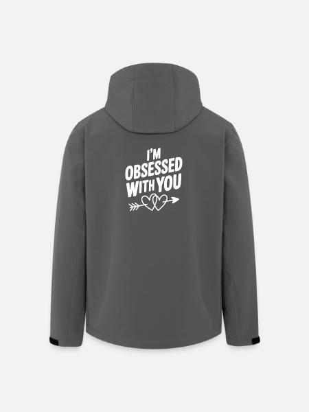 I'm Obsessed With You - Men’s Recycled Softshell Jacket by Stanley/Stella - black