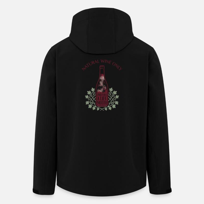 Natural Wine Only - Recycelte Männer Softshell-Jacke von Stanley/Stella - Schwarz
