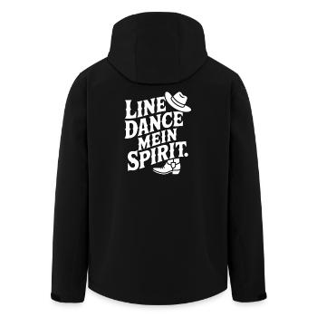 Line Dance Mein Spirit - Veste softshell homme en polyester recyclé Stanley/Stella - noir - Dos - AI Model Male 185 light (185cm)