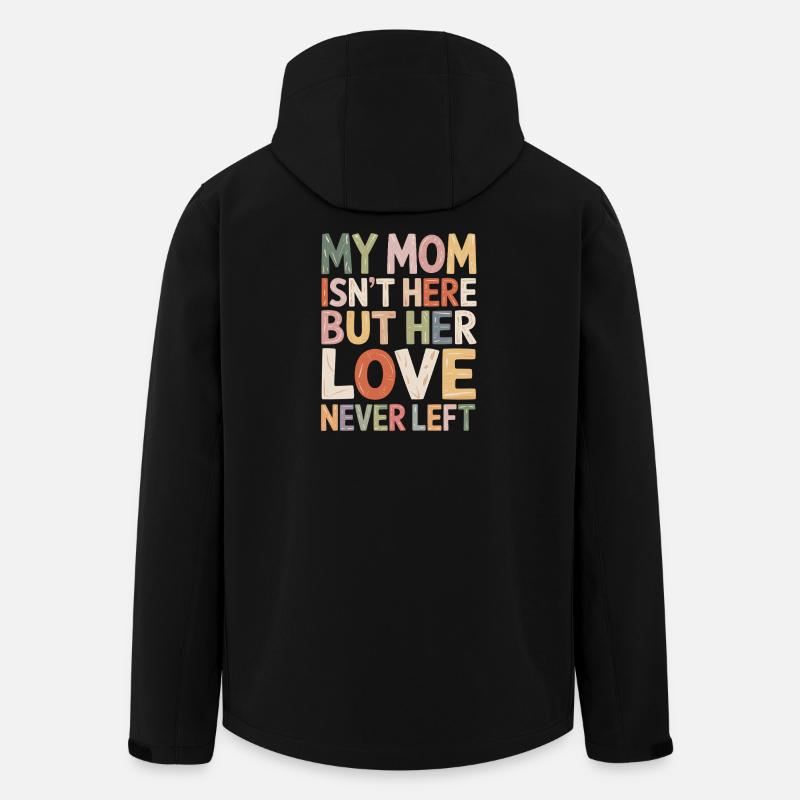 Mom's Liebe Bleibt Farbenfroh - Recycelte Männer Softshell-Jacke von Stanley/Stella - Schwarz