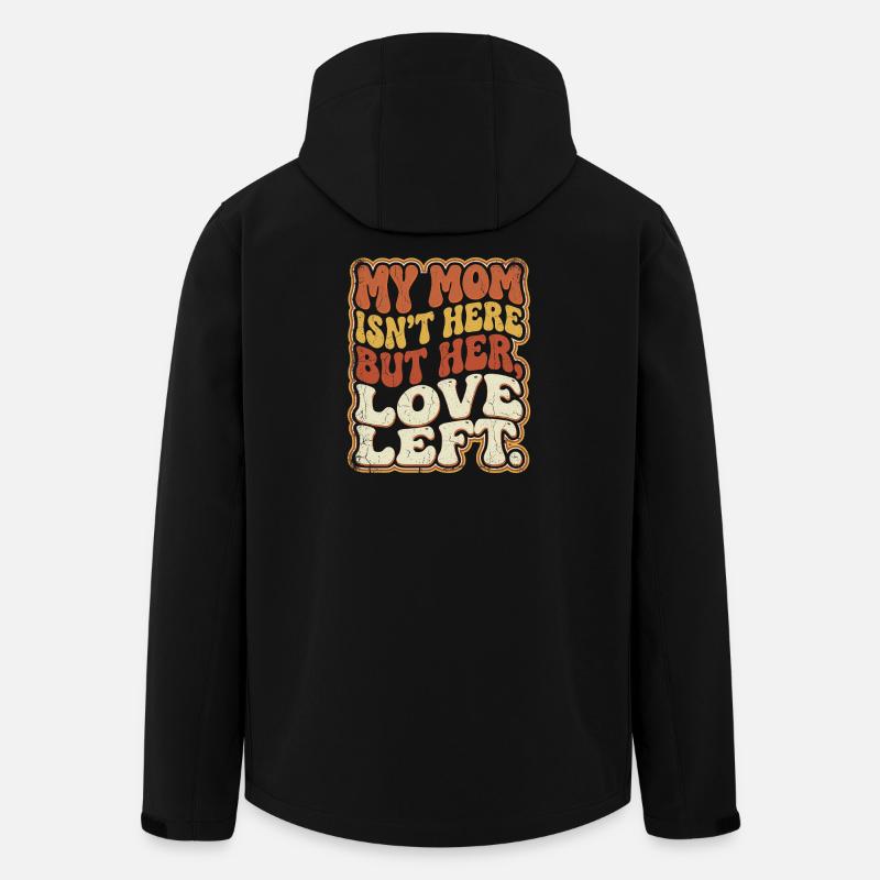 Mama fehlt, Liebe bleibt - Recycelte Männer Softshell-Jacke von Stanley/Stella - Schwarz