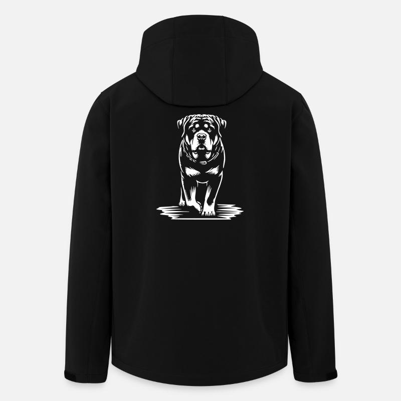 Rottweiler "Black Edition" - Recycelte Männer Softshell-Jacke von Stanley/Stella - Schwarz