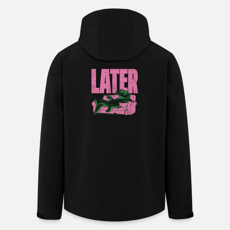 ALLIGATOR LOUNGE PLUS TARD - Veste softshell homme en polyester recyclé Stanley/Stella - noir