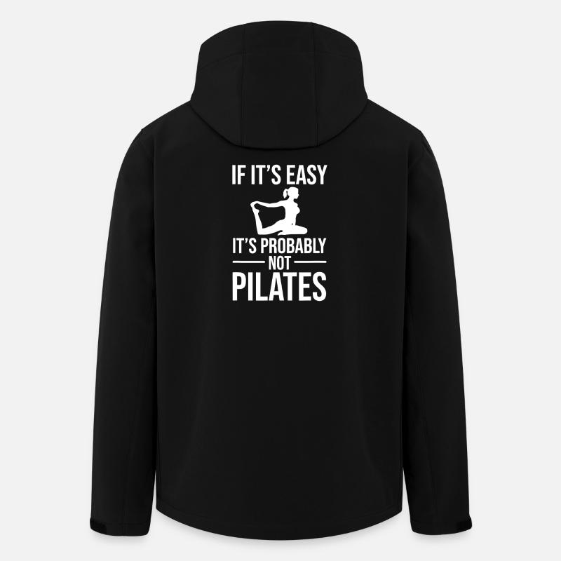 Not Pilates: If It's Easy - Men’s Recycled Softshell Jacket by Stanley/Stella - black