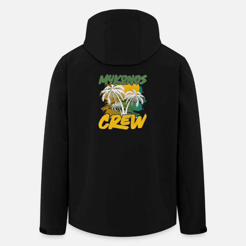 Mykonos Crew - Men’s Recycled Softshell Jacket by Stanley/Stella - black