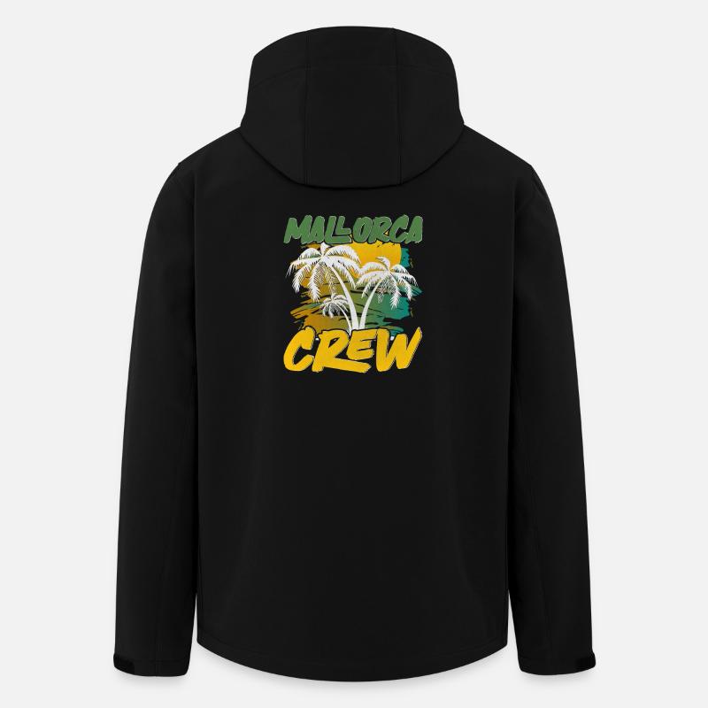 Mallorca Crew - Recycelte Männer Softshell-Jacke von Stanley/Stella - Schwarz