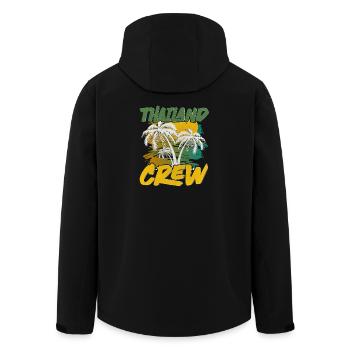 Thailand Crew - Recycelte Männer Softshell-Jacke von Stanley/Stella - Schwarz - Hinten - AI Model Male 185 light (185cm)