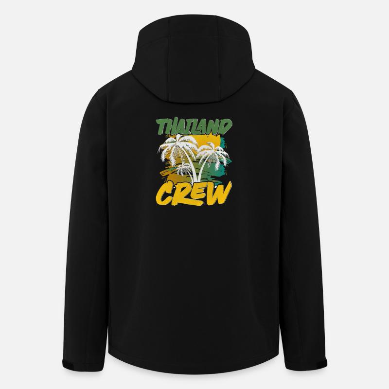 Thailand Crew - Men’s Recycled Softshell Jacket by Stanley/Stella - black