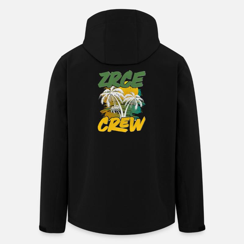 Zrce Party Crew - Men’s Recycled Softshell Jacket by Stanley/Stella - black