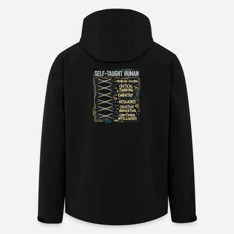 Home Schooling - Recycelte Männer Softshell-Jacke von Stanley/Stella - Schwarz