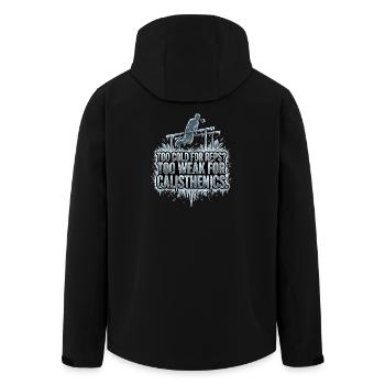 Calisthénie Glace - Veste softshell homme en polyester recyclé Stanley/Stella - noir - Dos - AI Model Male 185 light (185cm)