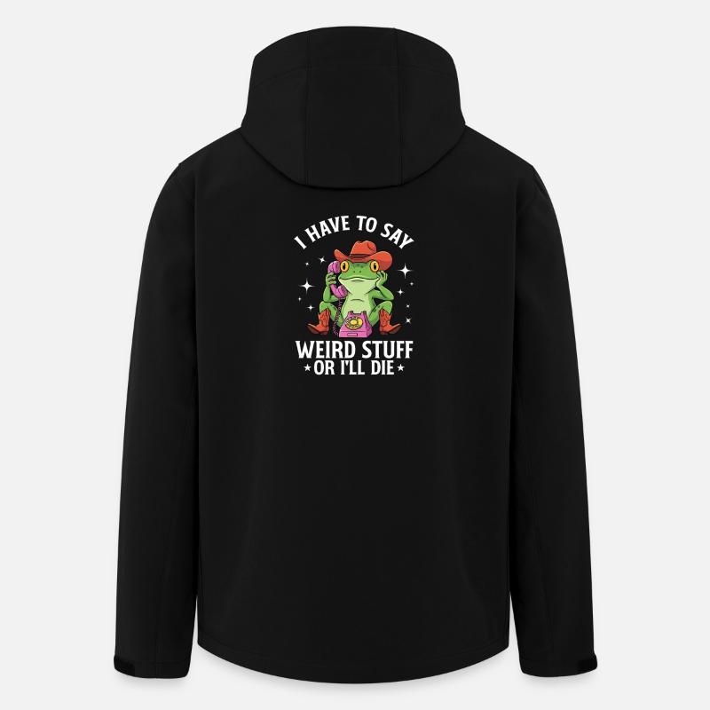 Frosch-Seltsamkeits-Meme - Recycelte Männer Softshell-Jacke von Stanley/Stella - Schwarz