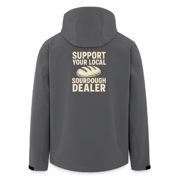 Baking Baker Baker Sourdough Bread Gift Idea - Men’s Recycled Softshell Jacket by Stanley/Stella - black - Back - AI Model Male 185 light (185cm)