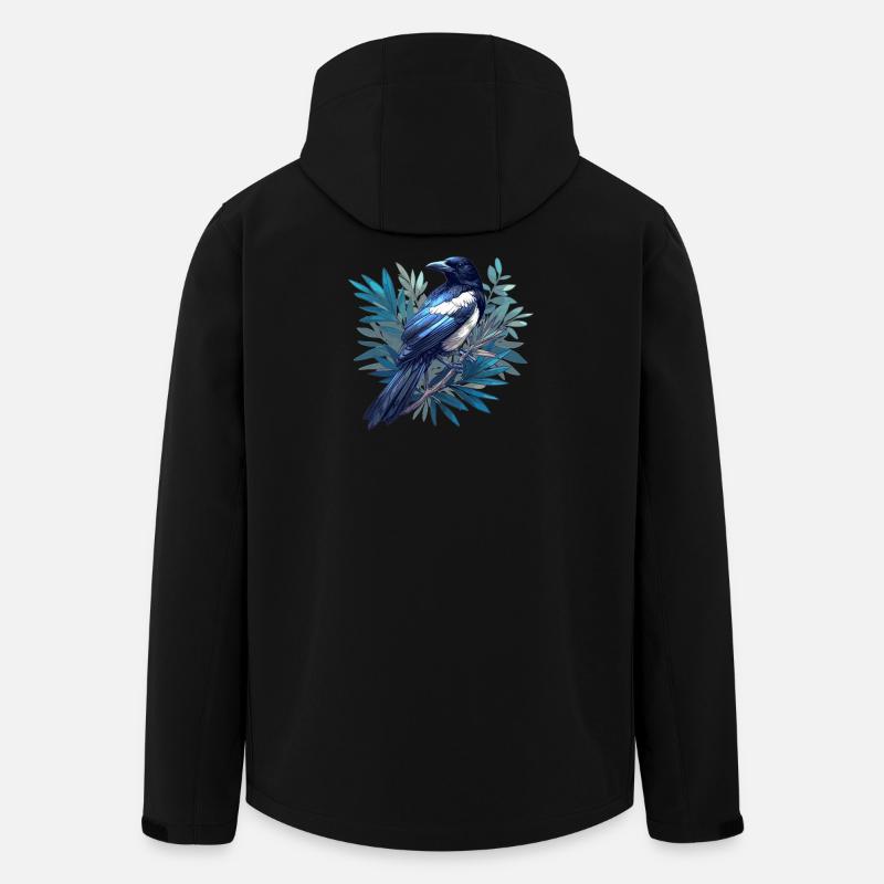 Elstern Elster - Recycelte Männer Softshell-Jacke von Stanley/Stella - Schwarz