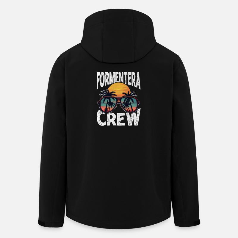 Formentera Crew - Men’s Recycled Softshell Jacket by Stanley/Stella - black