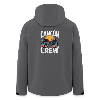 Équipe de Cancun - Veste softshell homme en polyester recyclé Stanley/Stella - noir - Dos - AI Model Male 185 light (185cm)