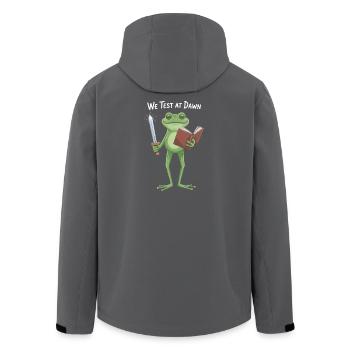 Nous testons à Dawn Frog Knight - Veste softshell homme en polyester recyclé Stanley/Stella - charbon - Dos - AI Model Male 185 light (185cm)