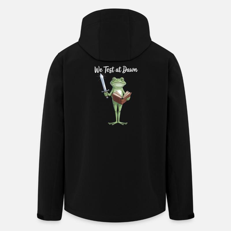 Froschritter-Leseschwert - Recycelte Männer Softshell-Jacke von Stanley/Stella - Schwarz