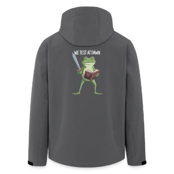 Dawn Test Frog - Recycelte Männer Softshell-Jacke von Stanley/Stella - Schwarz - Hinten - AI Model Male 185 light (185cm)