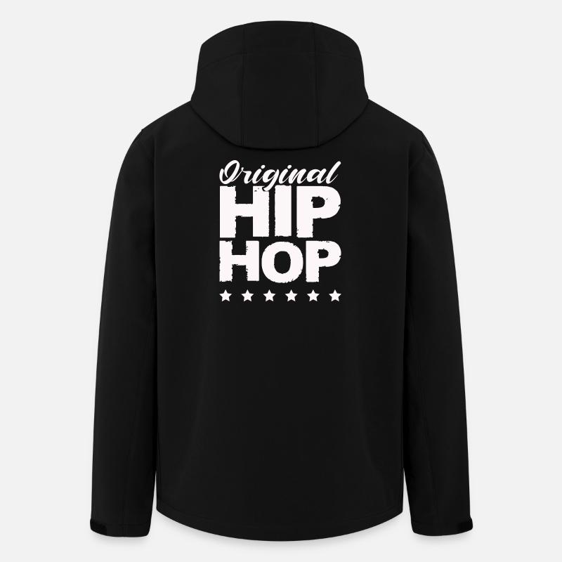 Style hip-hop original - Veste softshell homme en polyester recyclé Stanley/Stella - noir