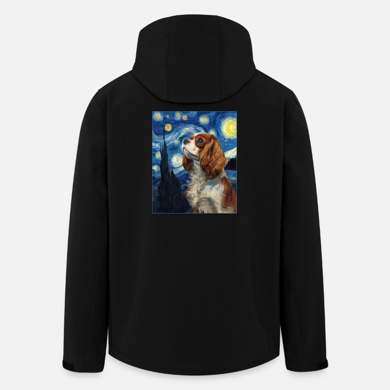 Cavalier King Charles Spaniel - Recycelte Männer Softshell-Jacke von Stanley/Stella - Schwarz