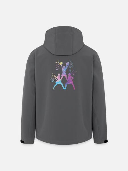 Cheerleader Cheer Mom Cheerleading - Men’s Recycled Softshell Jacket by Stanley/Stella - black