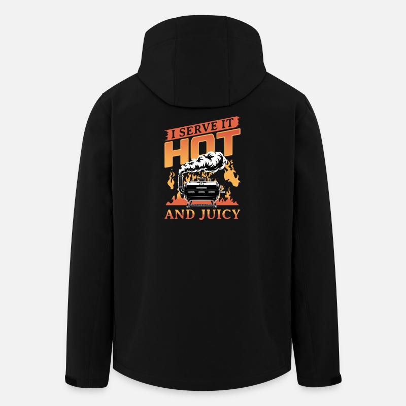 BBQ Grilling Meat Smoking Barbecue - Men’s Recycled Softshell Jacket by Stanley/Stella - black